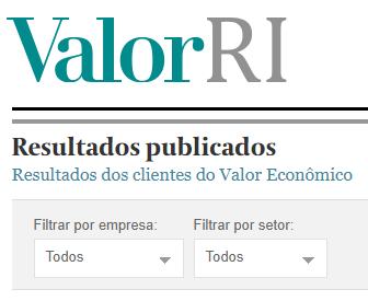 Portal de Balanços do Valor Econômico