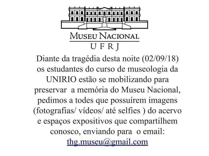 Campanha para recuperar memória do Museu Nacional