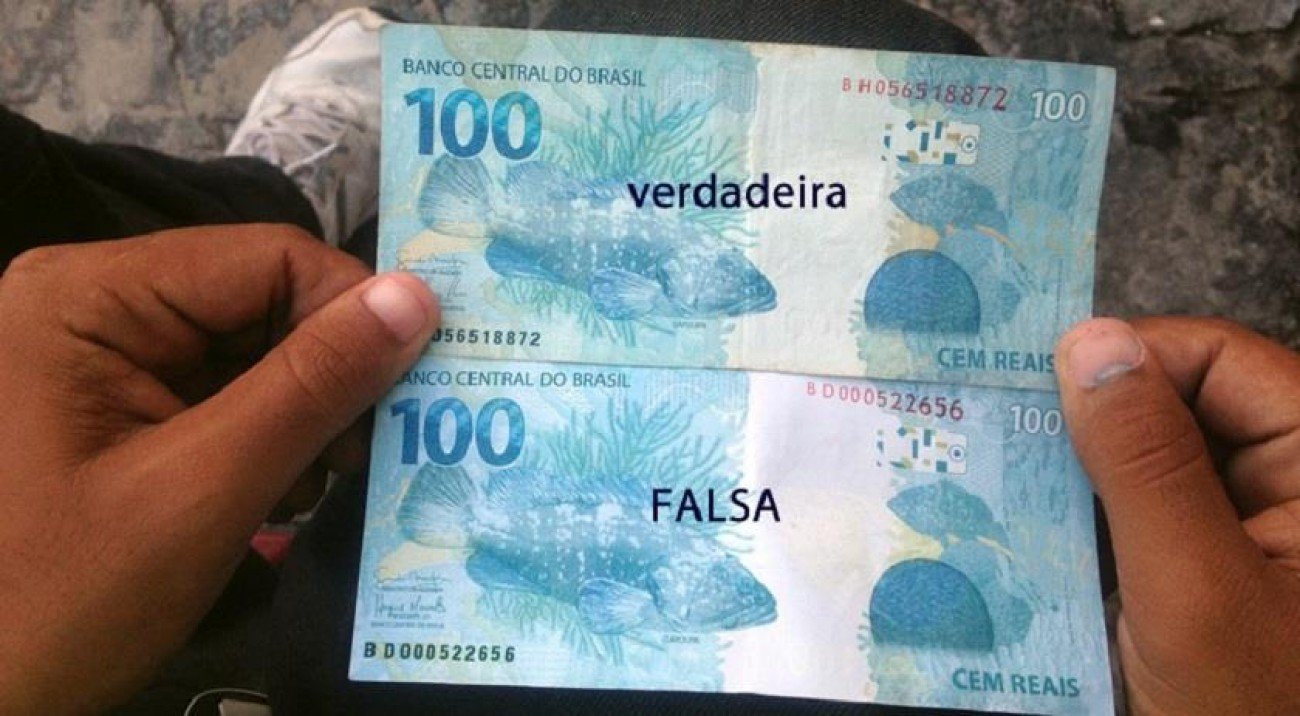 O risco das cédulas falsas